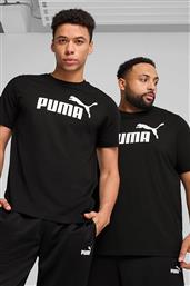 ΑΝΔΡΙΚΟ T-SHIRT ΜΕ LOGO PRINT REGULAR FIT ''ESS NO. 1'' - 682532 ΜΑΥΡΟ PUMA