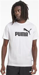 ΑΝΔΡΙΚΟ T-SHIRT ΜΕ LOGO PRINT REGULAR FIT ''ESSENTIALS LOGO'' - 586666 ΛΕΥΚΟ PUMA