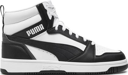 ΑΘΛΗΤΙΚΑ REBOUND V6 MID JR 393831 01 ΛΕΥΚΟ PUMA