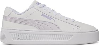 ΑΘΛΗΤΙΚΑ SMASH PLATFORM V3 390758 06 ΛΕΥΚΟ PUMA