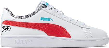 ΑΘΛΗΤΙΚΑ SMASH V2 ME HAPPY 386396 01 ΛΕΥΚΟ PUMA