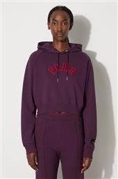 ΜΠΛΟΥΖΑ CLASSICS PLAY PARIS RELAXED HOODIE ΧΡΩΜΑ: ΜΟΒ, ΜΕ ΚΟΥΚΟΥΛΑ, 627484 PUMA