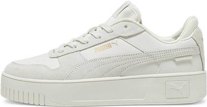 ΓΥΝΑΙΚΕΙΑ SNEAKERS ΜΕ SUEDE ΛΕΠΤΟΜΕΡΕΙΕΣ ΚΑΙ ΛΟΓΟΤΥΠΟ ''CARINA STREET SD TENNIS LOW'' - 395093 ΕΚΡΟΥ PUMA