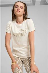 ΓΥΝΑΙΚΕΙΟ T-SHIRT ΜΕ ANIMAL LOGO PRINT REGULAR FIT - 681490 ΜΠΕΖ PUMA