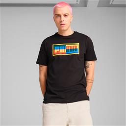 GRAPHICS BOX TEE 684827-01 ΜΑΥΡΟ PUMA