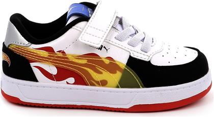 ΠΑΙΔΙΚΟ ΑΘΛΗΤΙΚΟ ΠΑΠΟΥΤΣΙ ΓΙΑ ΑΓΟΡΙ CAVEN 2.0 HOT WHEELS AC+INF ΧΡΩΜΑΤΟΣ ΛΕΥΚΟ 401406-01 PUMA