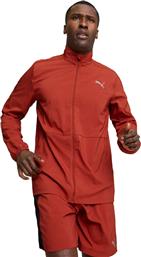 RUN FAVORITE WOVEN JACKET M 523155-63 ΚΟΚΚΙΝΟ PUMA