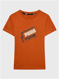 T-SHIRT ALPHA HOLIDAY 670109 ΠΟΡΤΟΚΑΛΙ REGULAR FIT PUMA