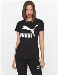 T-SHIRT CLASSICS LOGO 530076 ΜΑΥΡΟ REGULAR FIT PUMA