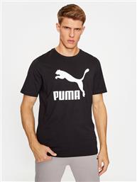 T-SHIRT CLASSICS LOGO 530088 ΜΑΥΡΟ REGULAR FIT PUMA