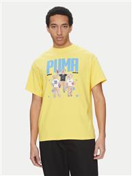 T-SHIRT DYLAN'S WORLD 630257 ΚΙΤΡΙΝΟ REGULAR FIT PUMA