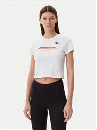 T-SHIRT ESS CUT-OUT 631164 ΛΕΥΚΟ SLIM FIT PUMA