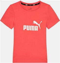 T-SHIRT ESS LOGO 587029 ΚΟΚΚΙΝΟ REGULAR FIT PUMA