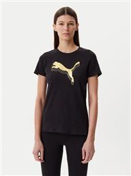 T-SHIRT ESSENTIALS METALLIC 684995 ΜΑΥΡΟ REGULAR FIT PUMA