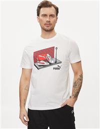 T-SHIRT GRAPHICS SNEAKER BOX 680175 ΛΕΥΚΟ REGULAR FIT PUMA