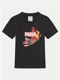 T-SHIRT HOT WHEELS 630069 ΜΑΥΡΟ REGULAR FIT PUMA