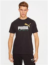 T-SHIRT NO. 1 LOGO CELEBRATION 676020 ΜΑΥΡΟ REGULAR FIT PUMA