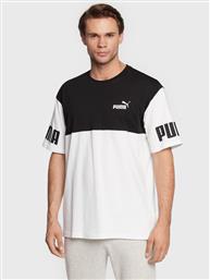 T-SHIRT POWER COLORBLOCK 849801 ΛΕΥΚΟ RELAXED FIT PUMA