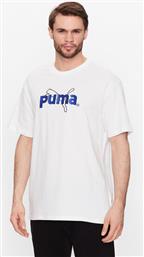 T-SHIRT TEAM GRAPHIC 538256 ΛΕΥΚΟ RELAXED FIT PUMA