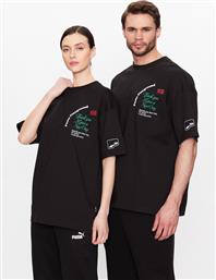 T-SHIRT UNISEX UPTOWN GRAPHIC 537972 ΜΑΥΡΟ RELAXED FIT PUMA
