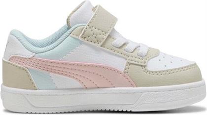 ΒΡΕΦΙΚΑ ΠΑΠΟΥΤΣΙΑ CAVEN 2.0 ΓΙΑ ΚΟΡΙΤΣΙΑ PALE PINK/BEIGE (ΜΕΓΕΘΗ 20-27) - ΛΕΥΚΟ PUMA