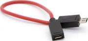 5-PIN TO 11-PIN MICRO USB MHL ADAPTER CABLE RED PURE