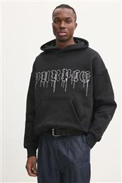 ΒΑΜΒΑΚΕΡΗ ΜΠΛΟΥΖΑ HWT FLEECE PO HOODY ΧΡΩΜΑ: ΜΑΥΡΟ, ΜΕ ΚΟΥΚΟΥΛΑ, P401-HBGD125 PURPLE BRAND