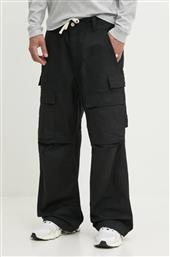 ΒΑΜΒΑΚΕΡΟ ΠΑΝΤΕΛΟΝΙ WOVEN CARGO PANT ΧΡΩΜΑ: ΜΑΥΡΟ, P527-WCBB125 PURPLE BRAND