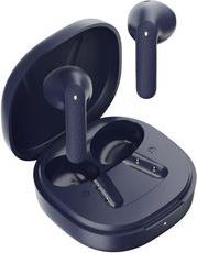 AIR BLUE SEMI-EAR TWS EARBUDS, QUAD MIC ENC MULTI-POINT CONNECTION, LEATHER GRAIN CASE QCY
