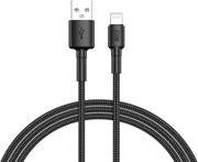 USB-A TO LIGHTNING 20 21.6W BRAIDED WIRE CABLE FAST CHARGING & DATA 60W TPE+ HIGH DENSIDY 1.2M QCY