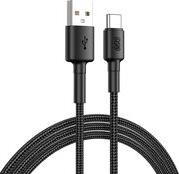 USB-A TO TYPE-C BRAIDED WIRE CABLE FAST CHARGING & DATA, 60W TPE+ HIGH DENSIDY 1,2M QCY