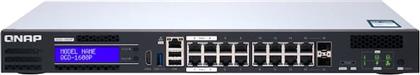 QGD-1600P NETWORK SWITCH MANAGED L2 GIGABIT ETHERNET (10/100/1000 MBPS) POE SUPPORT BLACK/GREY QNAP