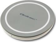 51840 INDUCTION WIRELESS CHARGER RING QUALCOMM QUICKCHARGE 3.0 10W GREY QOLTEC