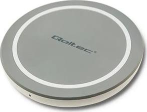 51840 INDUCTION WIRELESS CHARGER RING QUALCOMM QUICKCHARGE 3.0 10W GREY QOLTEC από το PLUS4U