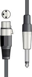 CHORD 190.085UK ΚΑΛΩΔΙΟ ΜΙΚΡΟΦΩΝΟΥ XLR ΘΗΛΥΚΟ - 6.3MM MONO JACK 1.5M (ΤΕΜΑΧΙΟ) QTX