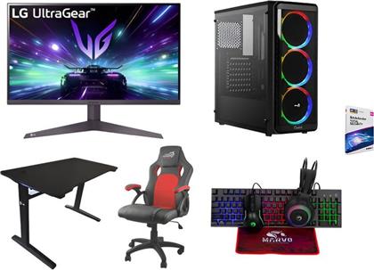 BUNDLE DESKTOP PLAY (RYZEN 5-5600G/16GB/500GB SSD/RADEON VEGA 7 GRAPHICS/WIN11HOME) + LG GAMING MONITOR 27 27GS50F FHD VA 180HZ 1MS + GAMING CHAIR WHITE SHARK + ΓΡΑΦΕΙΟ GAMING LGP ΣΕΤ GAMING 4 IN 1 + ANTIVIRUS BITDEFENDER QUEST