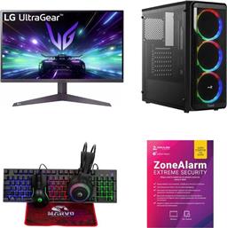 BUNDLE DESKTOP PLAY (RYZEN 5-5600G/16GB/500GB SSD/RADEON VEGA 7 GRAPHICS/WIN11HOME) + LG GAMING MONITOR 27 27GS50F FHD VA 180HZ 1MS + ΣΕΤ GAMING 4 IN 1 CM416 + ANTIVIRUS CHECKPOINT QUEST