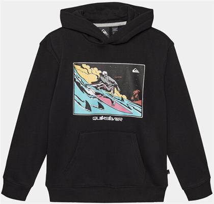 ΜΠΛΟΥΖΑ GRAPHICHOODIE OTLR EQBFT03845 ΜΑΥΡΟ REGULAR FIT QUIKSILVER