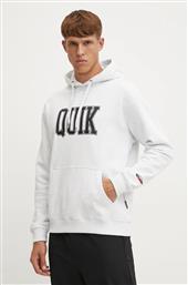 ΜΠΛΟΥΖΑ GRIFFIN HOODIE ΧΡΩΜΑ: ΓΚΡΙ, ΜΕ ΚΟΥΚΟΥΛΑ, AQYFT03407 QUIKSILVER