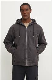 ΜΠΟΥΦΑΝ STRAIGHT OUT HOOD JACKET ΧΡΩΜΑ: ΓΚΡΙ, EQYJK04099 QUIKSILVER