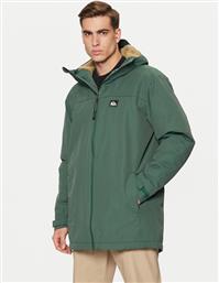 PARKA OVERCAST 3K EQYJK04087 ΠΡΑΣΙΝΟ REGULAR FIT QUIKSILVER