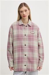 ΠΟΥΚΑΜΙΣΟ ΜΠΟΥΦΑΝ PLAID OVERSHIRT ΧΡΩΜΑ: ΡΟΖ, EQYWT04593 QUIKSILVER