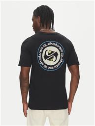 T-SHIRT CIRCLE BACK SS EQYZT08054 ΜΑΥΡΟ REGULAR FIT QUIKSILVER
