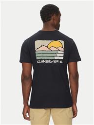 T-SHIRT EQYZT08038 ΜΑΥΡΟ REGULAR FIT QUIKSILVER