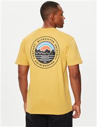 T-SHIRT LANDSCAPES EQYZT07917 ΚΙΤΡΙΝΟ REGULAR FIT QUIKSILVER από το MODIVO