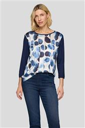 ΓΥΝΑΙΚΕΙΑ ΜΠΛΟΥΖΑ ΜΕ ALL-OVER PRINT - 55-114365 ΜΠΛΕ ΣΚΟΥΡΟ RABE