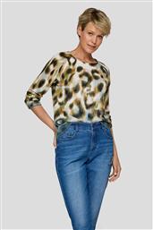 ΓΥΝΑΙΚΕΙΑ ΜΠΛΟΥΖΑ ΜΕ ANIMAL PRINT - 55-211607 ΕΚΡΟΥ RABE από το NOTOS