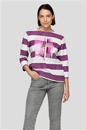 ΓΥΝΑΙΚΕΙΑ ΜΠΛΟΥΖΑ ΜΕ ΡΙΓΕ ΣΧΕΔΙΟ - 55-122363 ΜΟΒ RABE