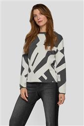 ΓΥΝΑΙΚΕΙΟ ΠΟΥΛΟΒΕΡ ΜΕ ALL-OVER PRINT - 55-224608 ΑΝΘΡΑΚΙ RABE