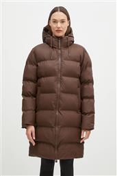 ΑΔΙΑΒΡΟΧΟ ΜΠΟΥΦΑΝ ALTA LONGER PUFFER JACKET W3T4 ΧΡΩΜΑ: ΚΑΦΕ, 15130.23 RAINS